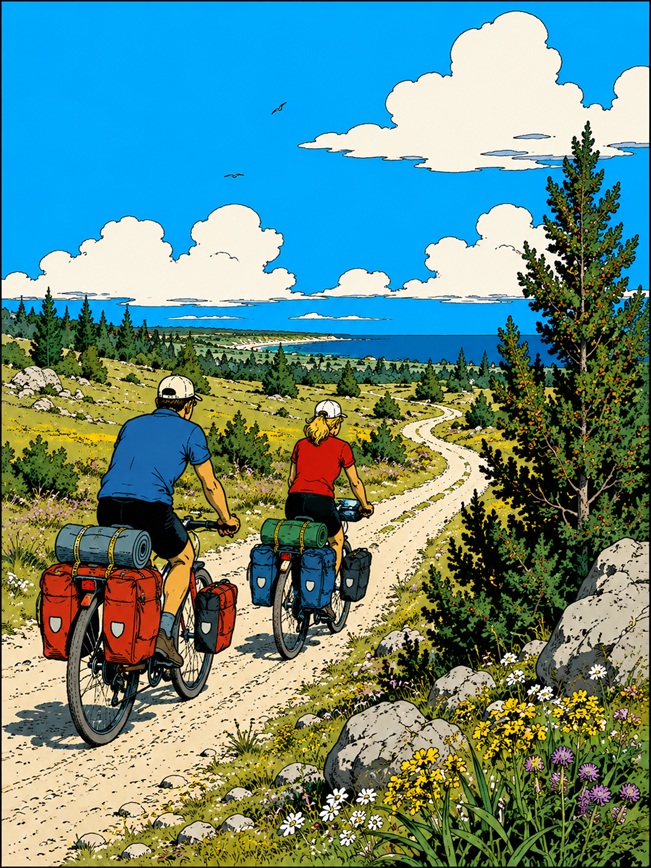 Långfärdscyklling på Gotland